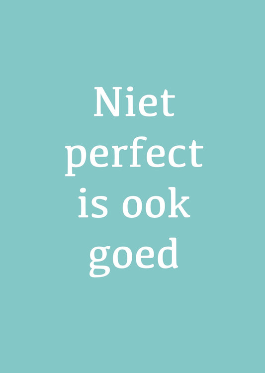 Kaart Niet perfect is ook goed